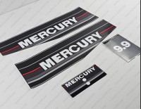 Mercury 9.9HP Two Stroke 1989-1993 Outboard Decal Kit